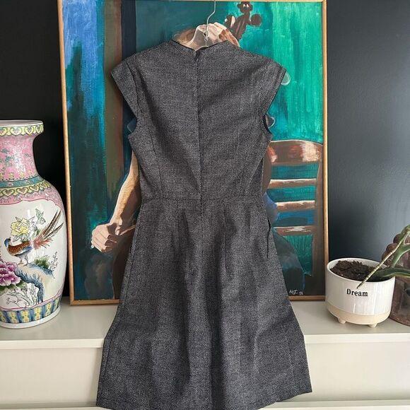 Jennifer Glasgow Chic Charcoal Cap Sleeve Mini Dress XS - Picture 2 of 13